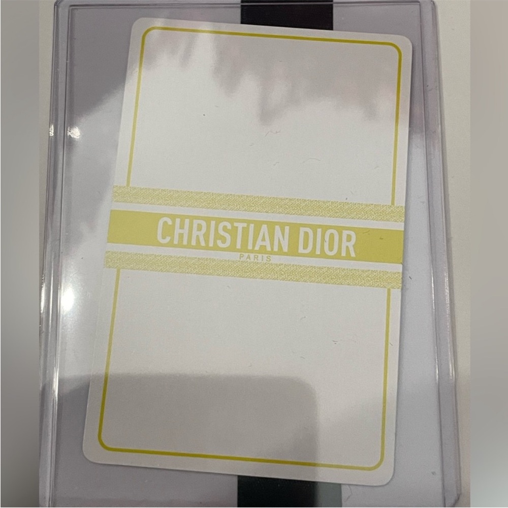 Christian Dior Paris Yellow 10 ♠️ playing card